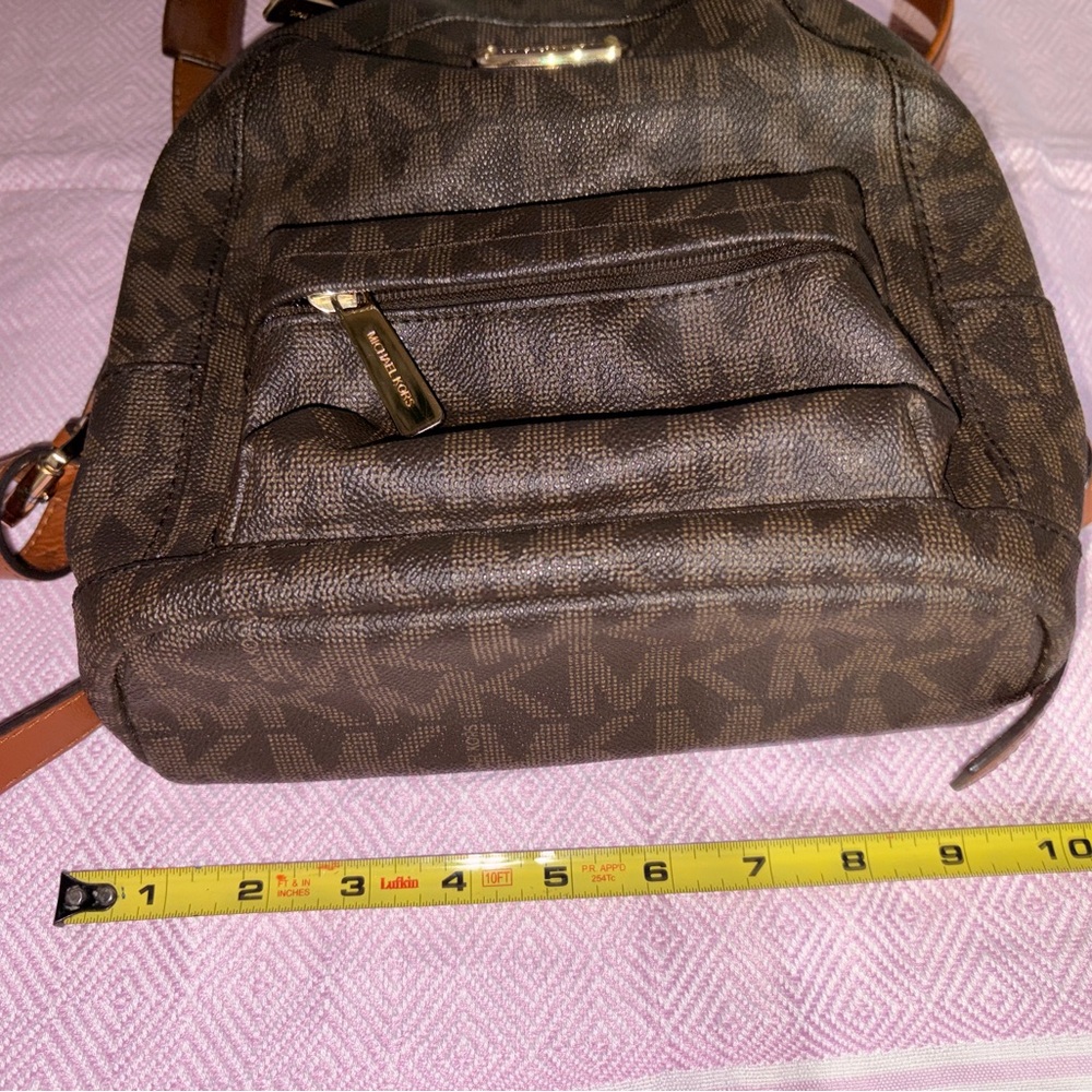 Michael Kors Signature Brown Backpack - Picture 5 of 11